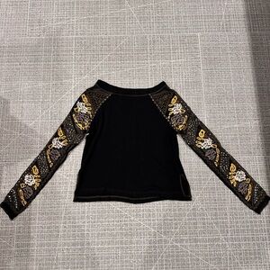 Free people sequined shirt, no tags, never worn, size xs